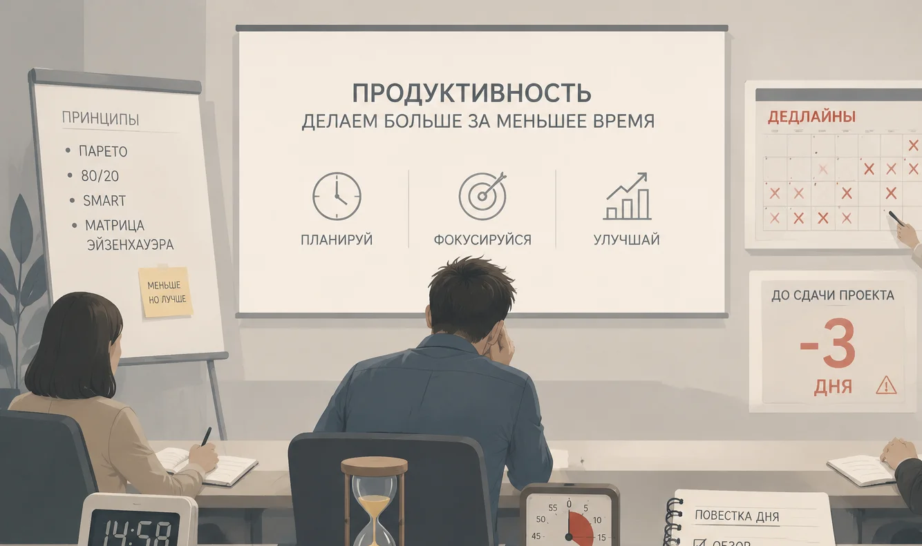 Лучшая практика тайм-менеджмента — не тратить время на тренинг по тайм-менеджменту  